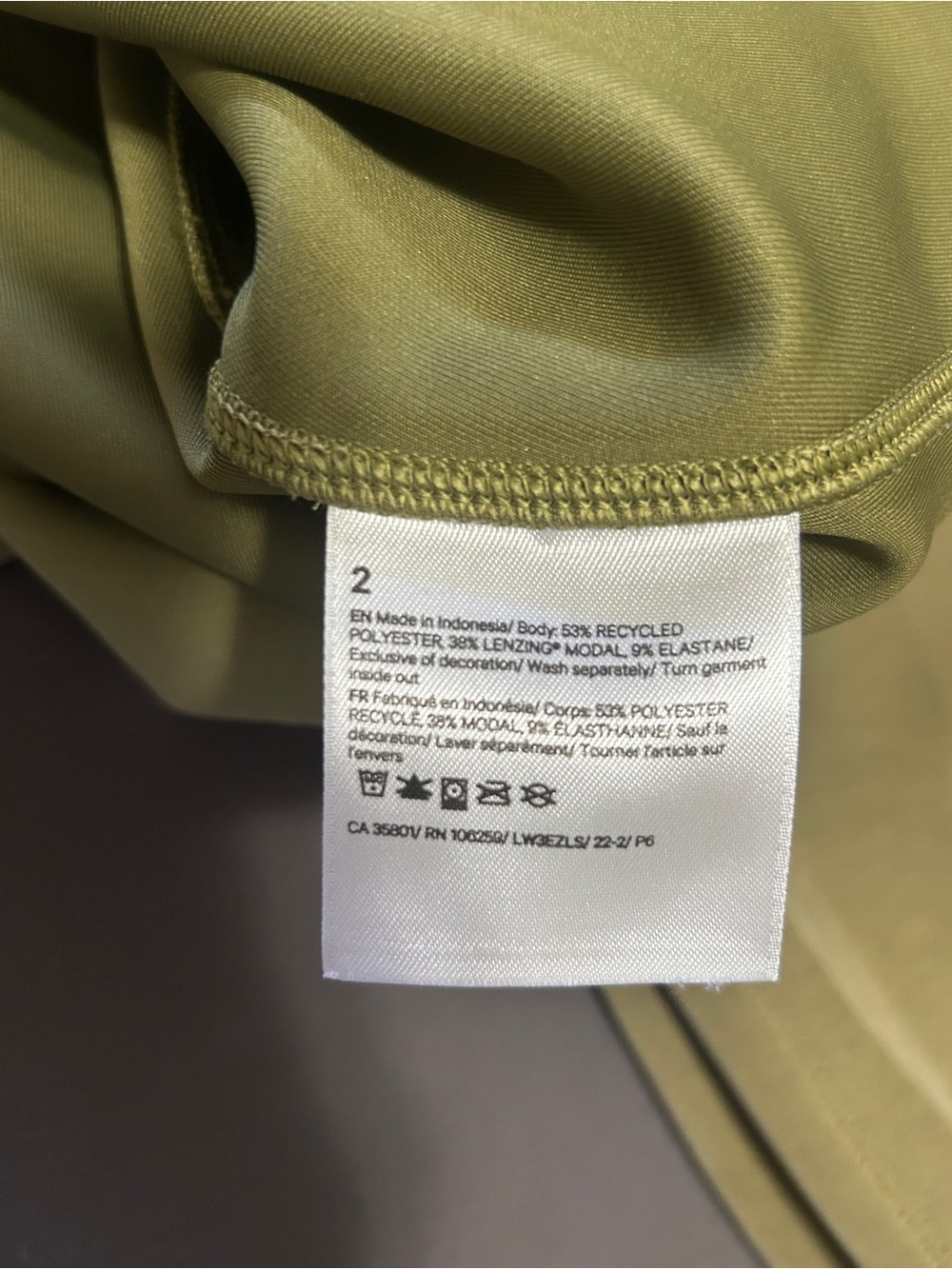 Lululemon Perfectly Oversized Cropped Crew *Softstreme™ Bronze Green Sz 2 - Picture 8 of 10
